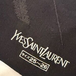 Yves Saint Laurent gray and black color socks